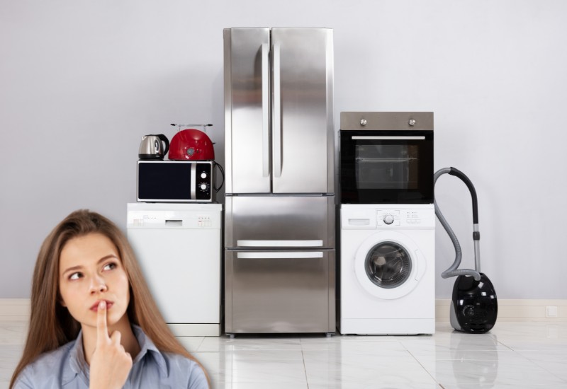 do you put flooring under appliances