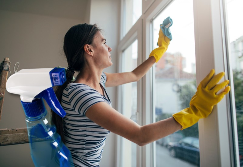 how do you clean soft vinyl windows
